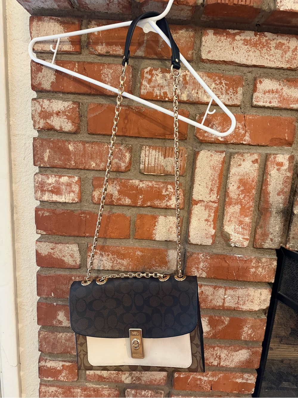 COACH Lane Shoulder Bag- Blocked Signature Canvas - Picture 6 of 15